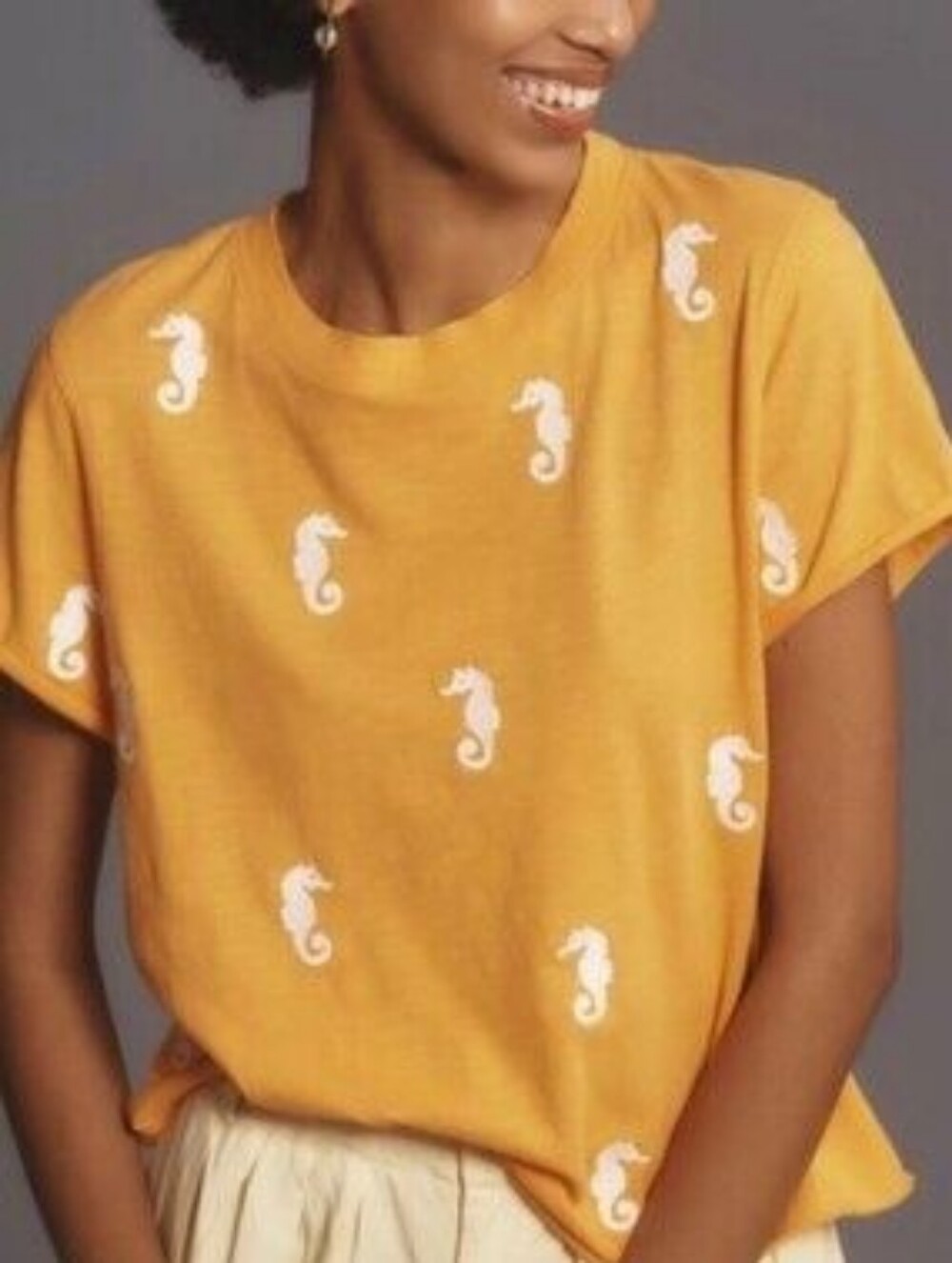 Anthropologie Maeve Caitlin Boxy Tee in M